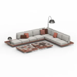 Canapé modulaire 6 places & Lounge